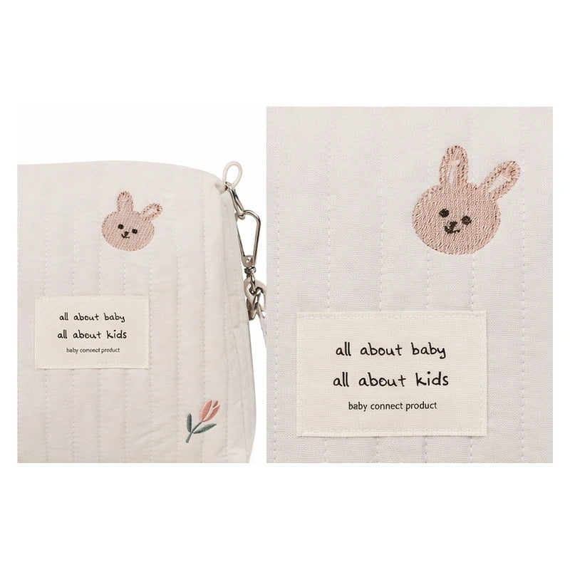 Détails du sac à langer bébé petit lapin