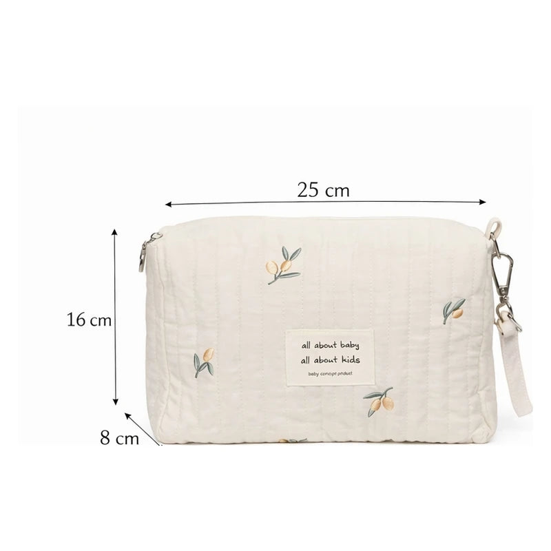 Dimension du petit sac à langer fleuri