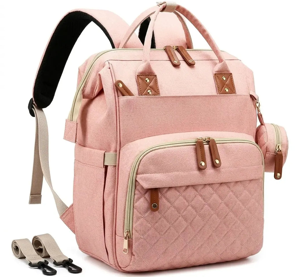 Sac à langer avec lit rose