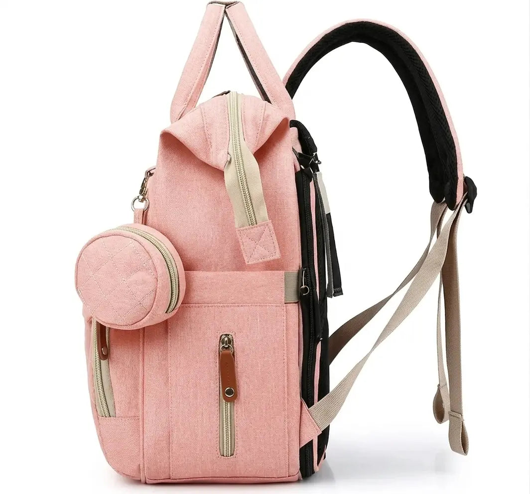 Sac à langer avec lit rose