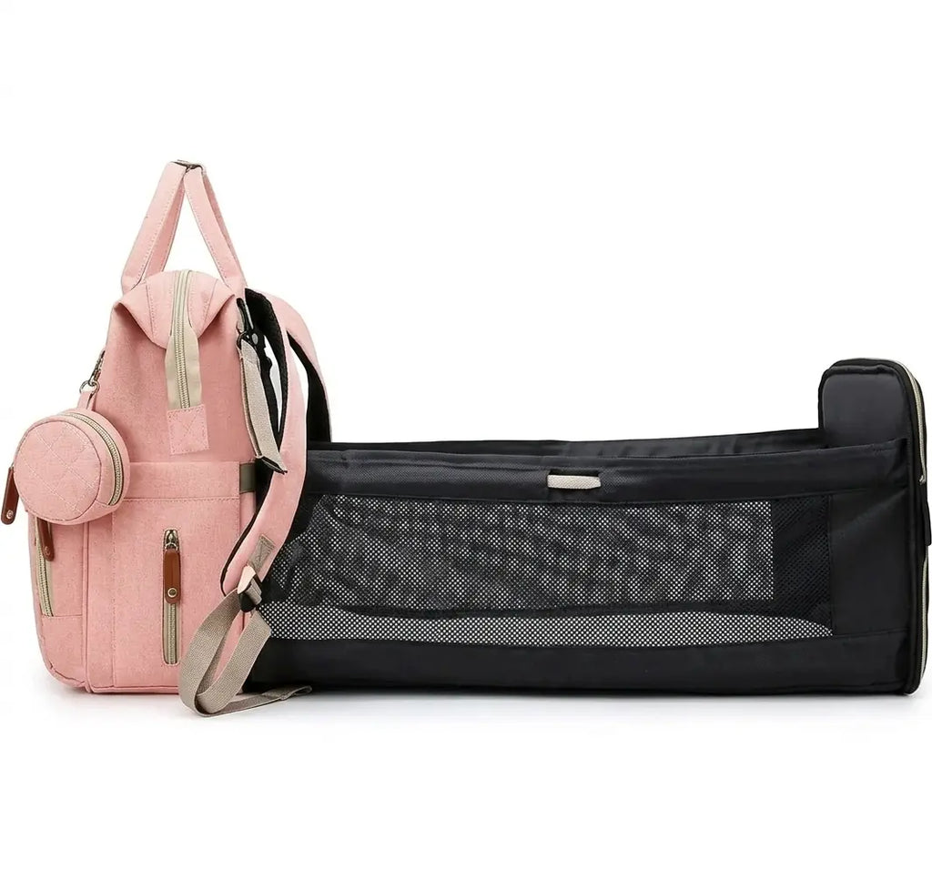 Sac à langer avec lit rose