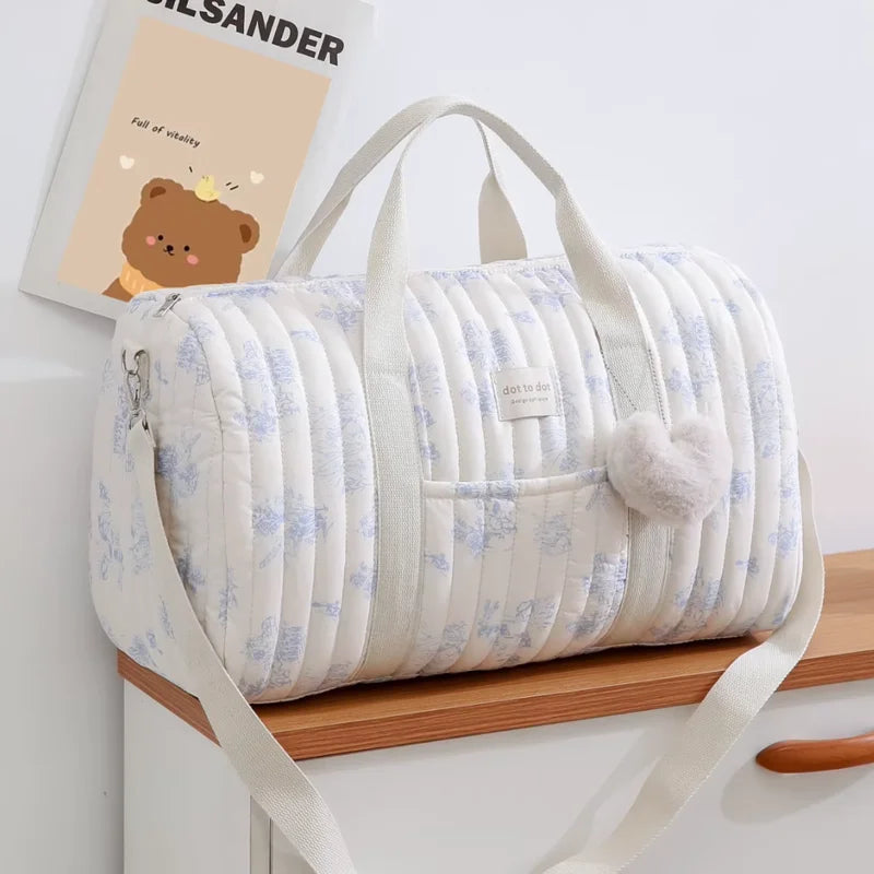 Grand sac à langer bleu