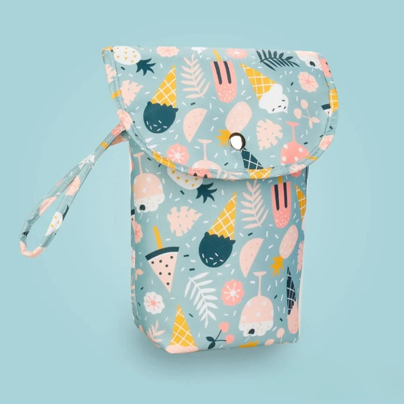Petit sac à couche motif glace