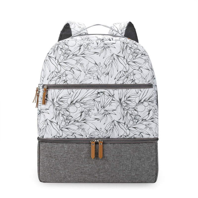 Petit sac à dos à langer fleurs