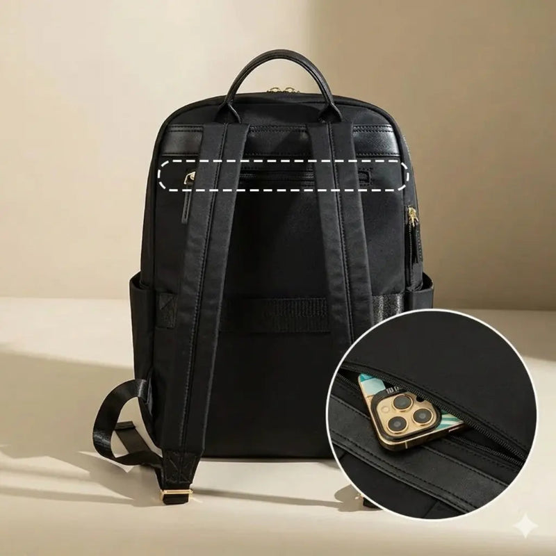 Poche arrière du sac à dos à langer bébé noir