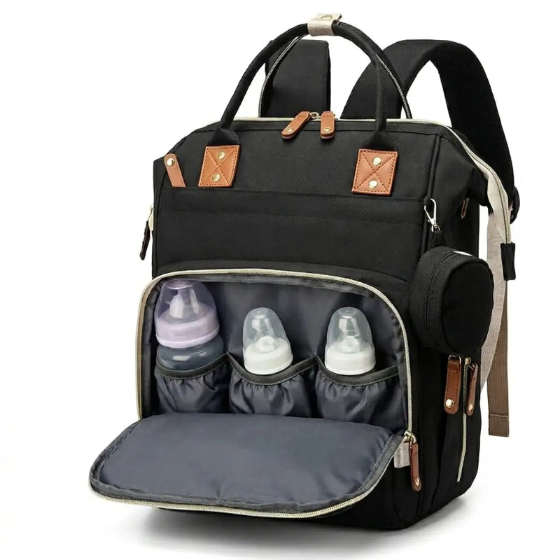 Poche biberon du sac à langer avec lit noir