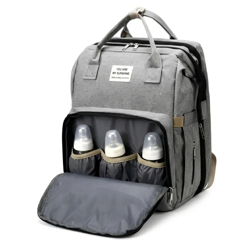 Poche biberons du sac à langer 3 en 1 gris