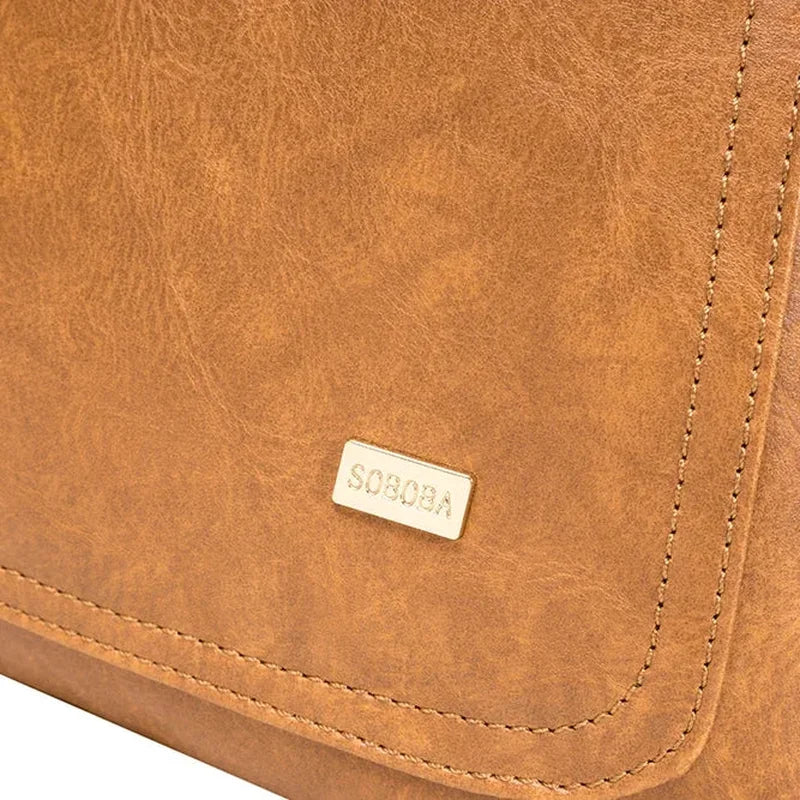 Logo Soboba cuir camel