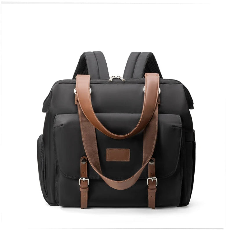 Sac à dos à langer noir