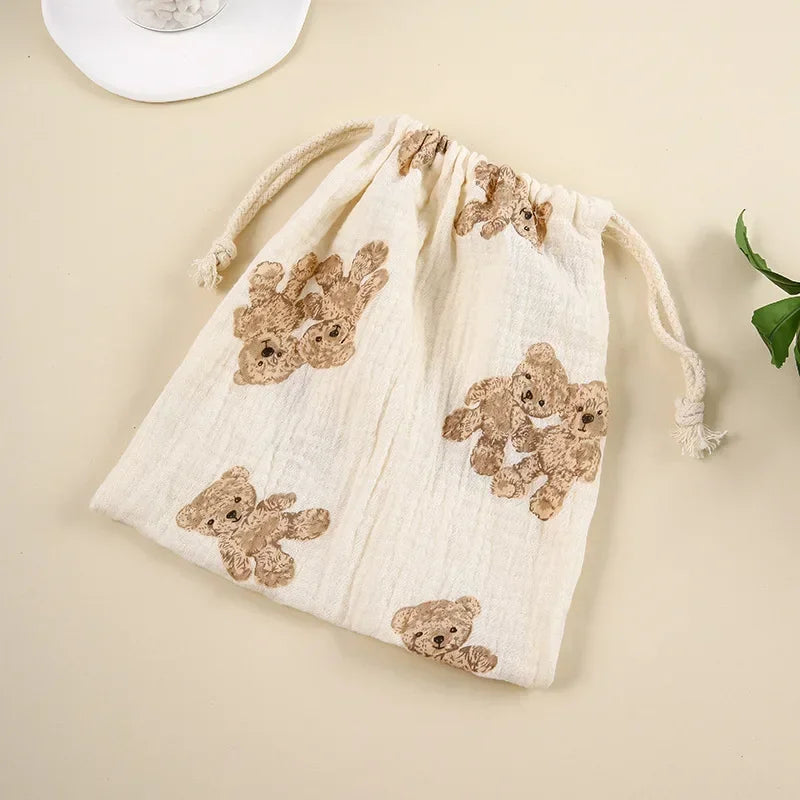 Sac à couche coton avec double oursons