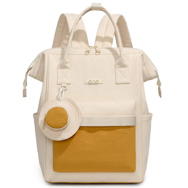 Sac à dos à langer style japonais jaune