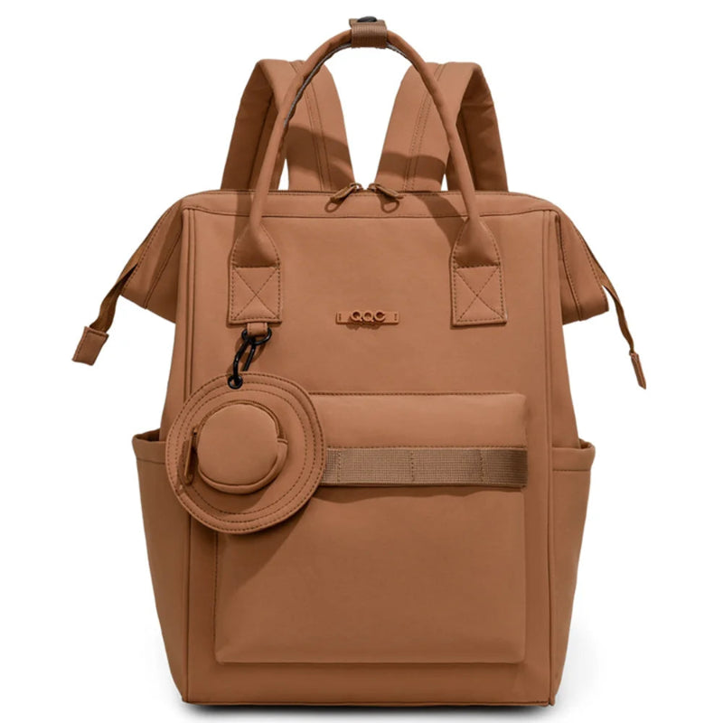 Sac à dos à langer style japonais marron