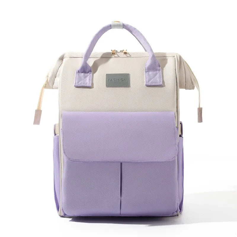 Sac à dos à langer violet