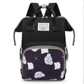 Sac à dos oursons noir sur fond blanc