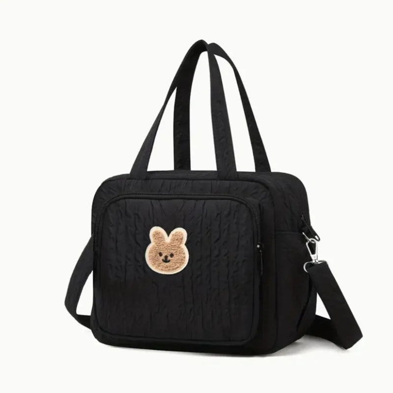 Sac à langer avec bandoulière noir