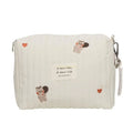 Sac à langer bébé castor sur fond blanc