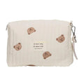 Sac à langer bébé ourson sur fond blanc