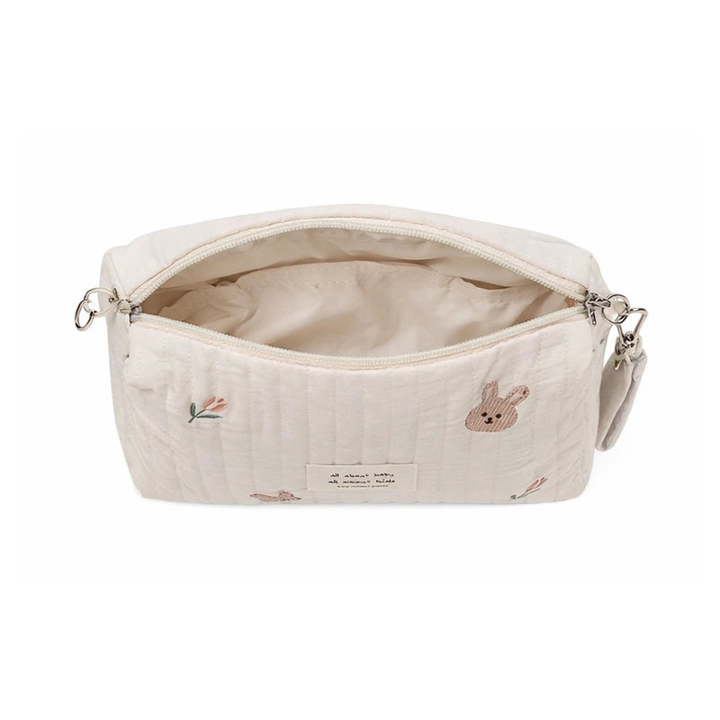 Intérieur du sac à langer bébé petit lapin