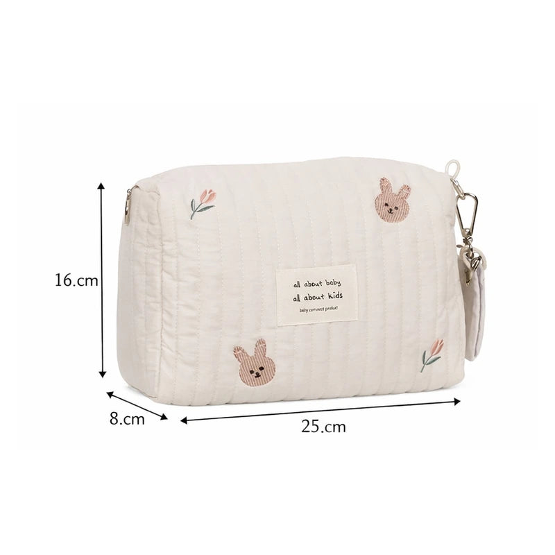 Mesure du sac à langer bébé petit lapin 