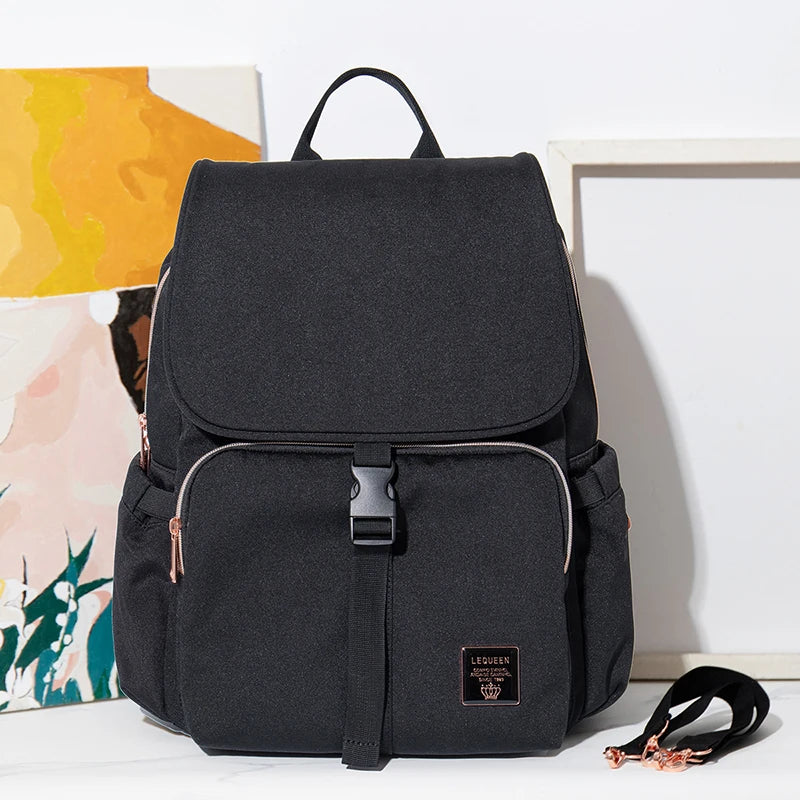 Sac à langer à dos noir