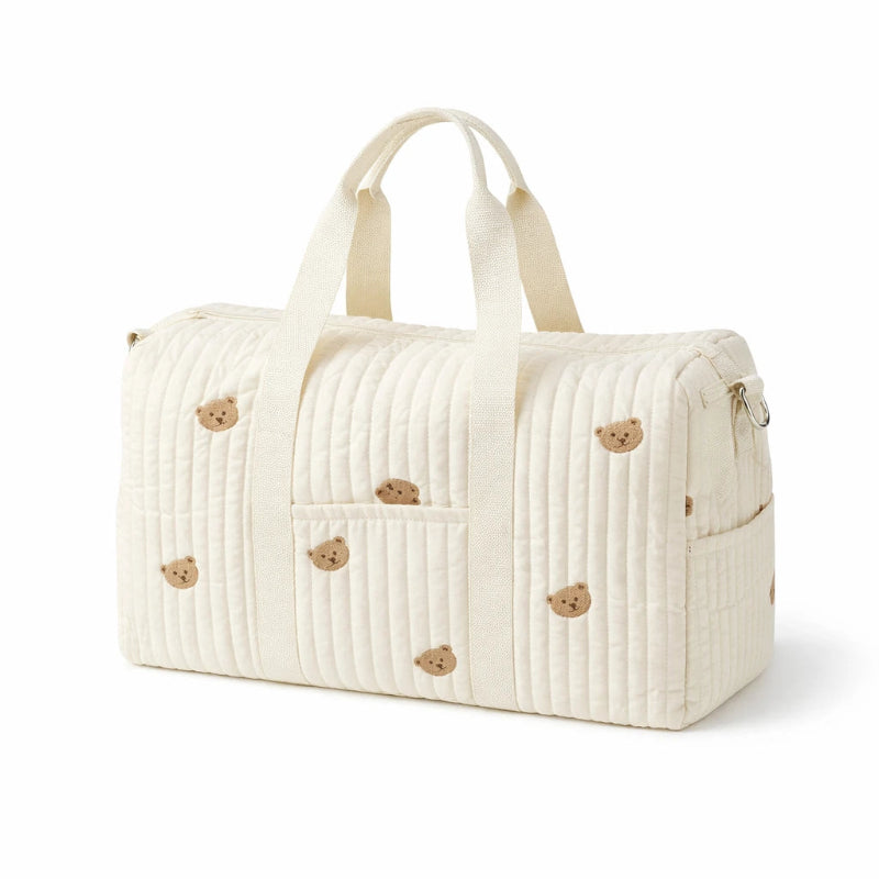 Sac a langer gaz de coton sur fond blanc