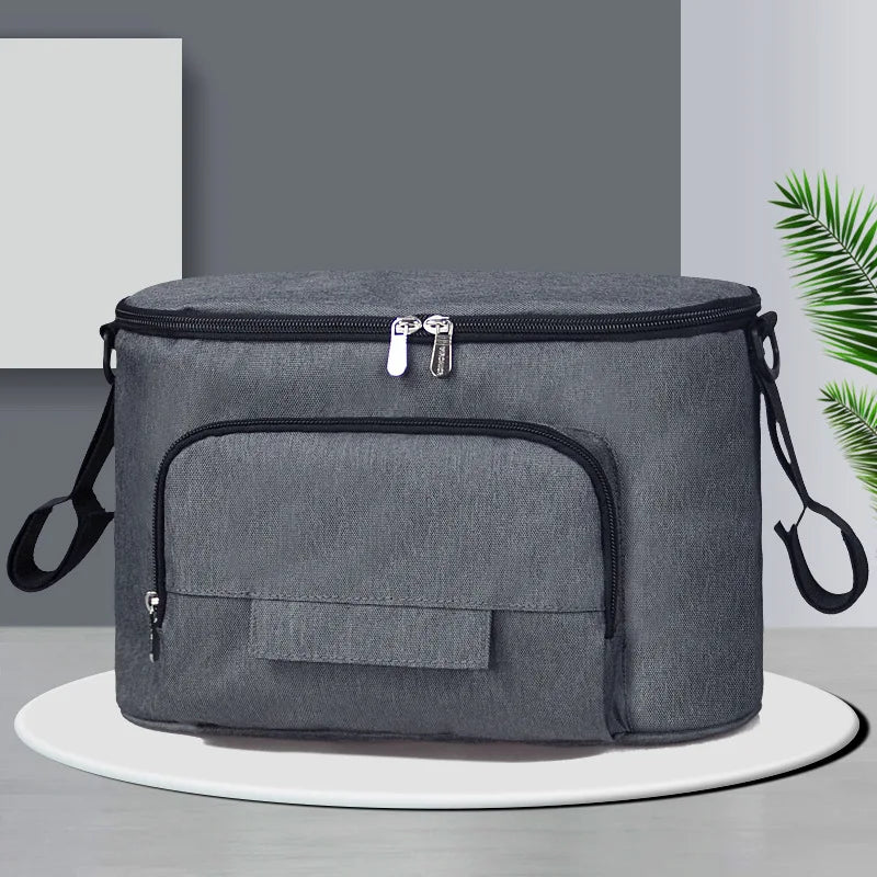 Sac à langer poussette gris