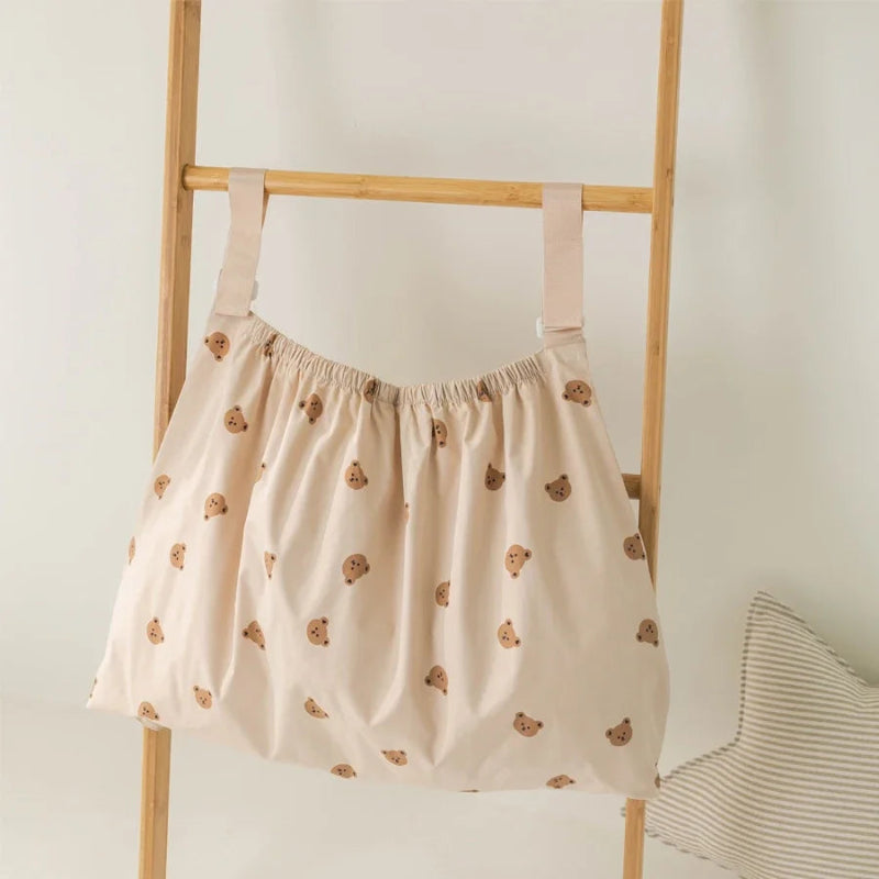 Sac rangement poussette motifs oursons
