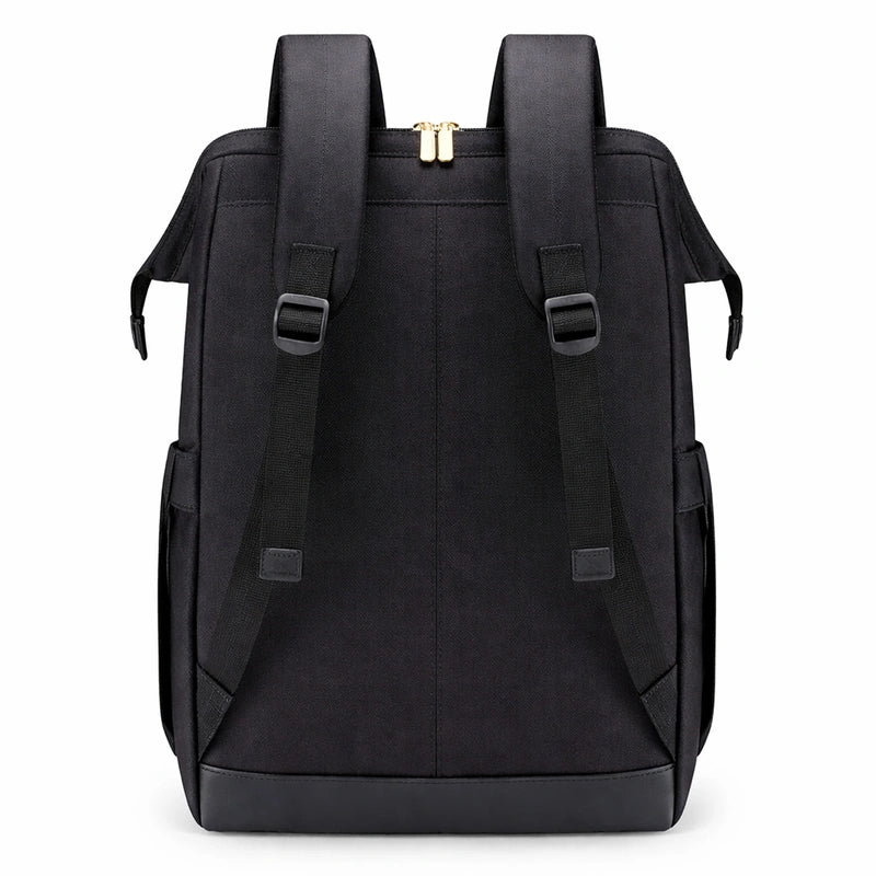 Sac à langer sac a dos noir de dos